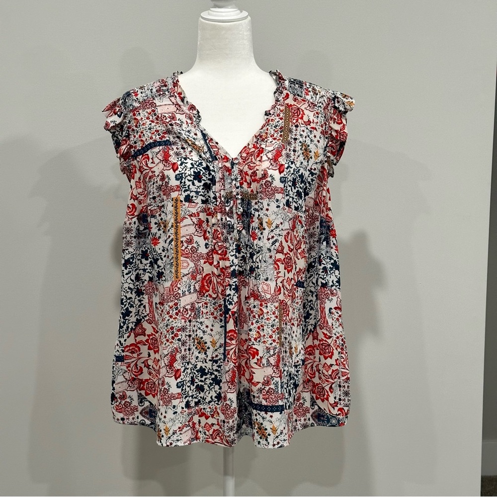 Daniel Rainn Liona Flutter Detail Blouse